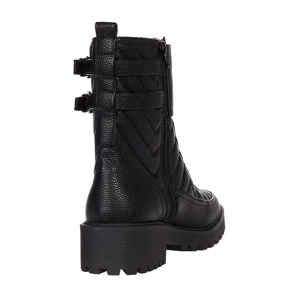 GUESS Oak Quilted Combat Logo Boots - Picture 5 of 12